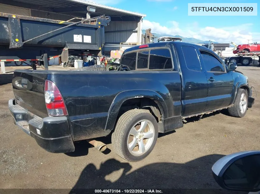 2012 Toyota Tacoma X-Runner V6 VIN: 5TFTU4CN3CX001509 Lot: 40673104