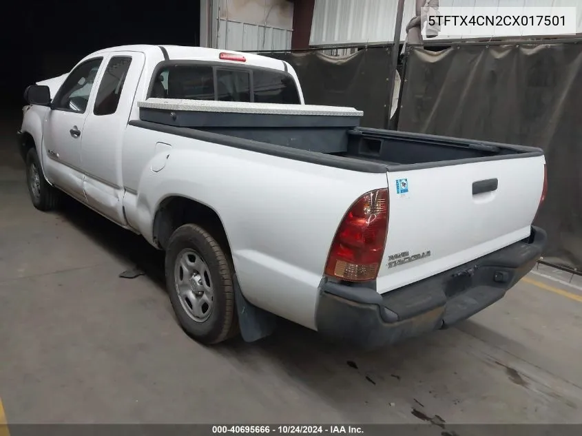 5TFTX4CN2CX017501 2012 Toyota Tacoma