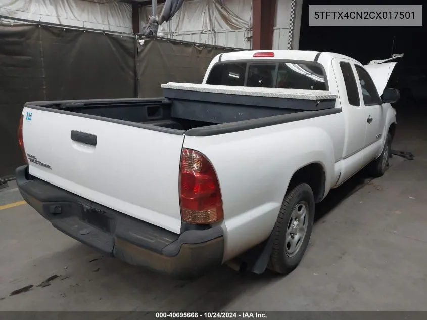 5TFTX4CN2CX017501 2012 Toyota Tacoma