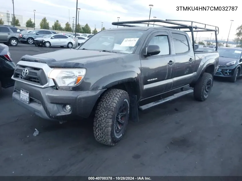 2012 Toyota Tacoma Dbl Cab Prerunner Lng Bed VIN: 3TMKU4HN7CM032787 Lot: 40700378