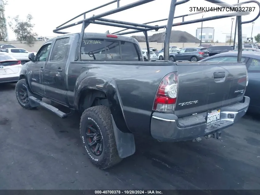 2012 Toyota Tacoma Dbl Cab Prerunner Lng Bed VIN: 3TMKU4HN7CM032787 Lot: 40700378