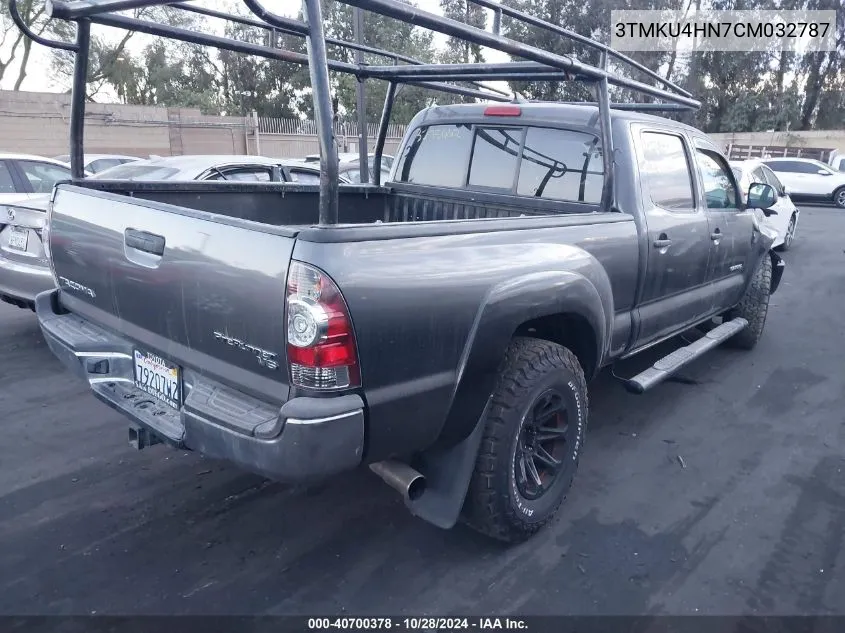 2012 Toyota Tacoma Dbl Cab Prerunner Lng Bed VIN: 3TMKU4HN7CM032787 Lot: 40700378