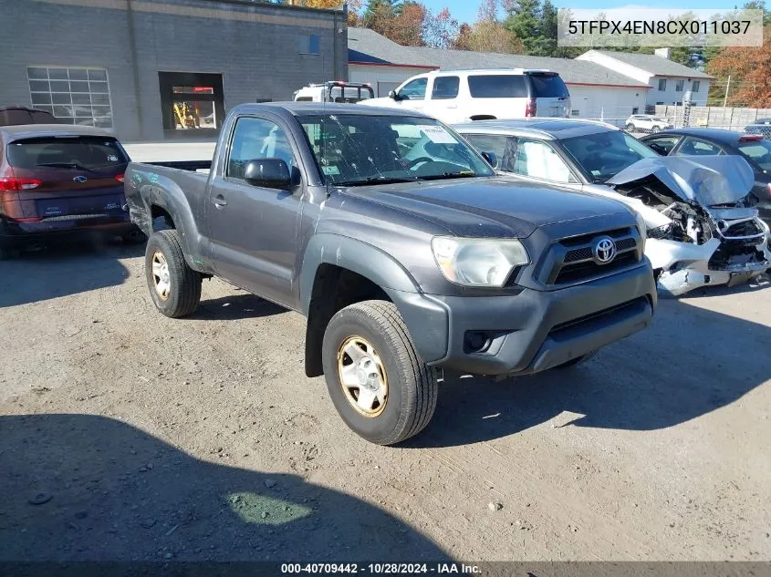 2012 Toyota Tacoma VIN: 5TFPX4EN8CX011037 Lot: 40709442