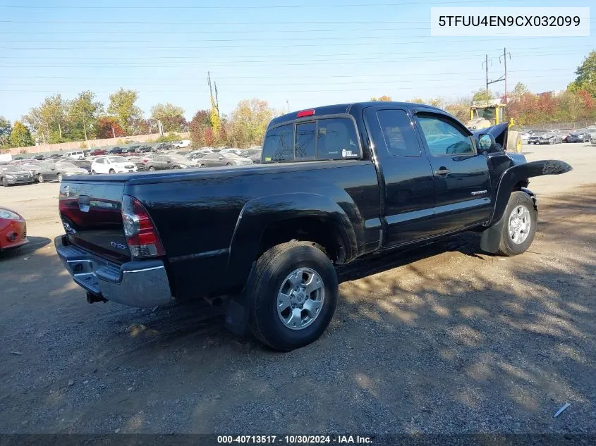 2012 Toyota Tacoma VIN: 5TFUU4EN9CX032099 Lot: 40713517