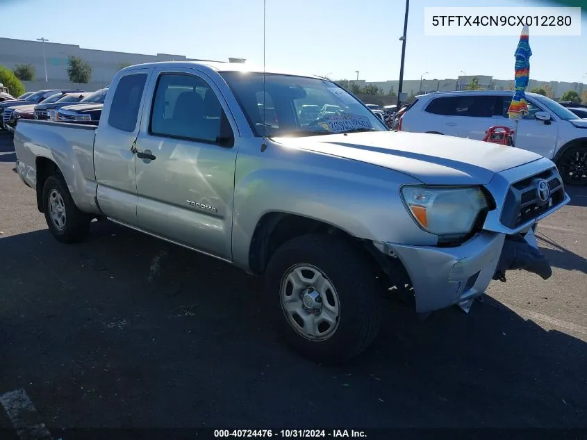 2012 Toyota Tacoma Access Cab VIN: 5TFTX4CN9CX012280 Lot: 40724476