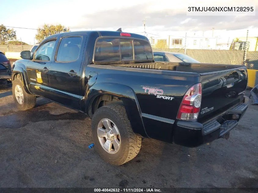 2012 Toyota Tacoma Double Cab Prerunner VIN: 3TMJU4GNXCM128295 Lot: 40842632