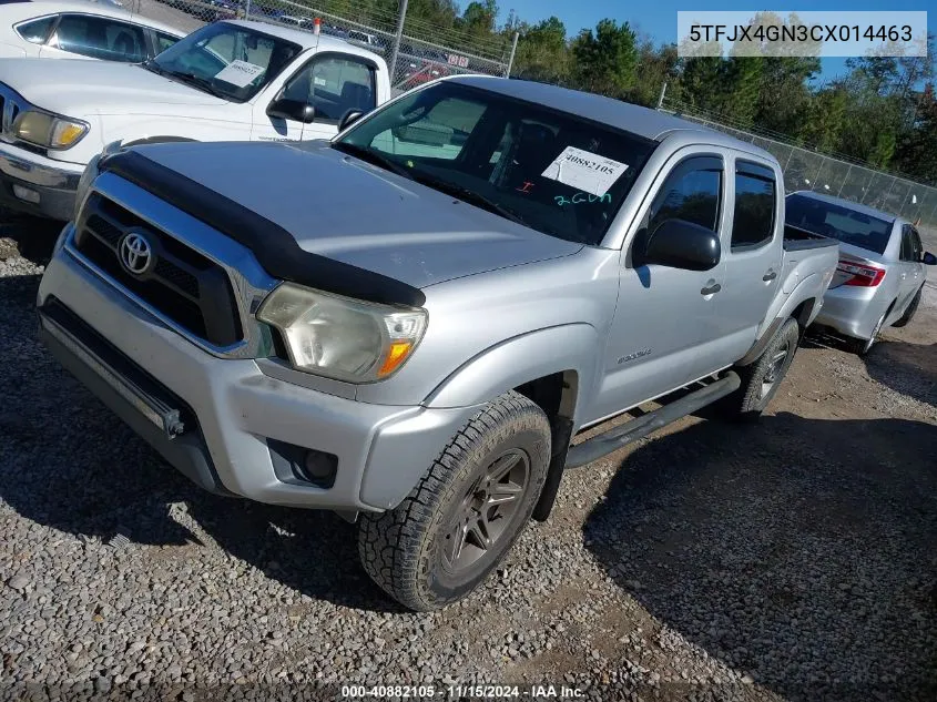 2012 Toyota Tacoma Double Cab VIN: 5TFJX4GN3CX014463 Lot: 40882105