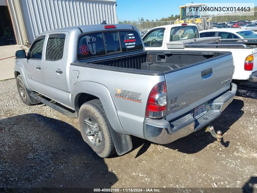 2012 Toyota Tacoma Double Cab VIN: 5TFJX4GN3CX014463 Lot: 40882105