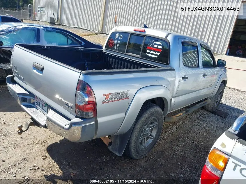 2012 Toyota Tacoma Double Cab VIN: 5TFJX4GN3CX014463 Lot: 40882105