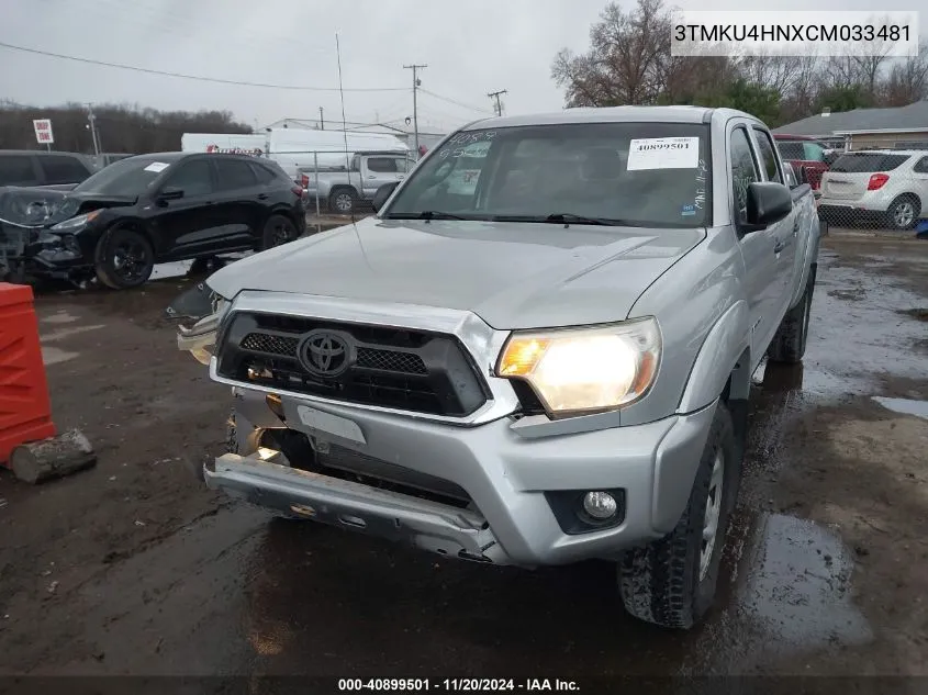 2012 Toyota Tacoma Dbl Cab Prerunner Lng Bed VIN: 3TMKU4HNXCM033481 Lot: 40899501