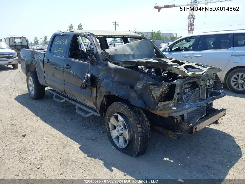 2013 Toyota Tacoma Double Cab Long Bed VIN: 5TFMU4FN5DX014862 Lot: 12045575