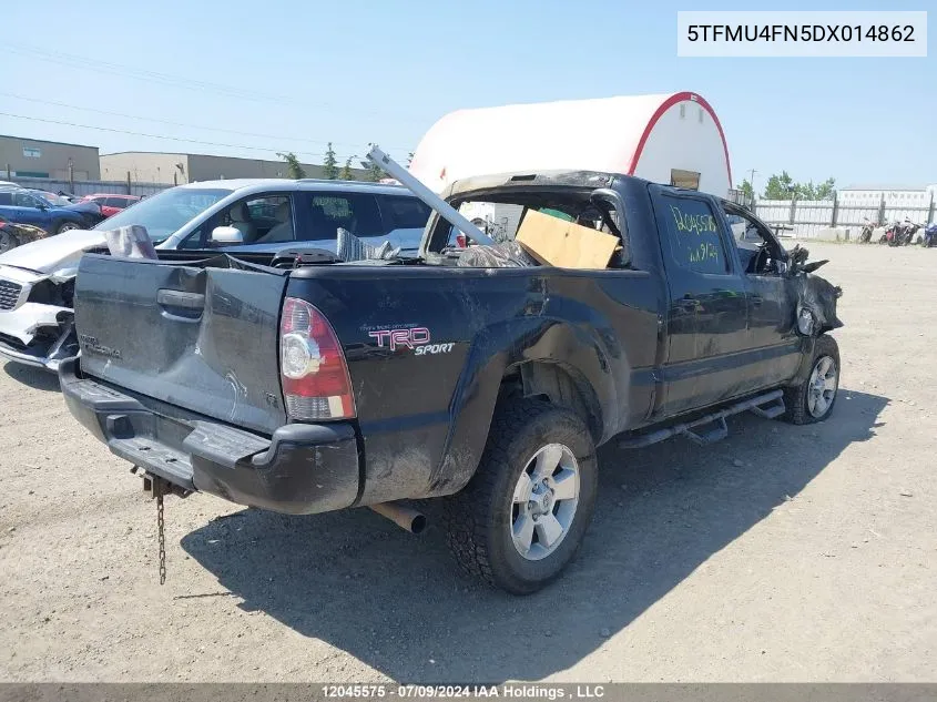 2013 Toyota Tacoma Double Cab Long Bed VIN: 5TFMU4FN5DX014862 Lot: 12045575