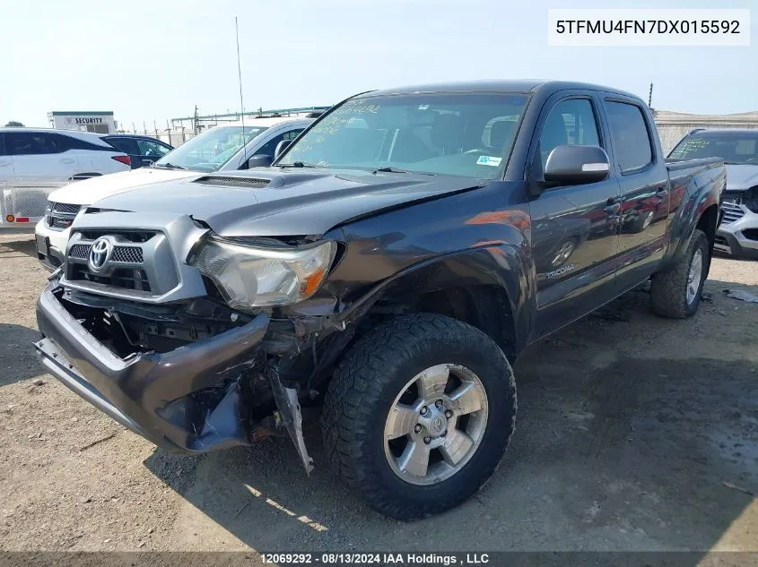 2013 Toyota Tacoma Double Cab Long Bed VIN: 5TFMU4FN7DX015592 Lot: 12069292