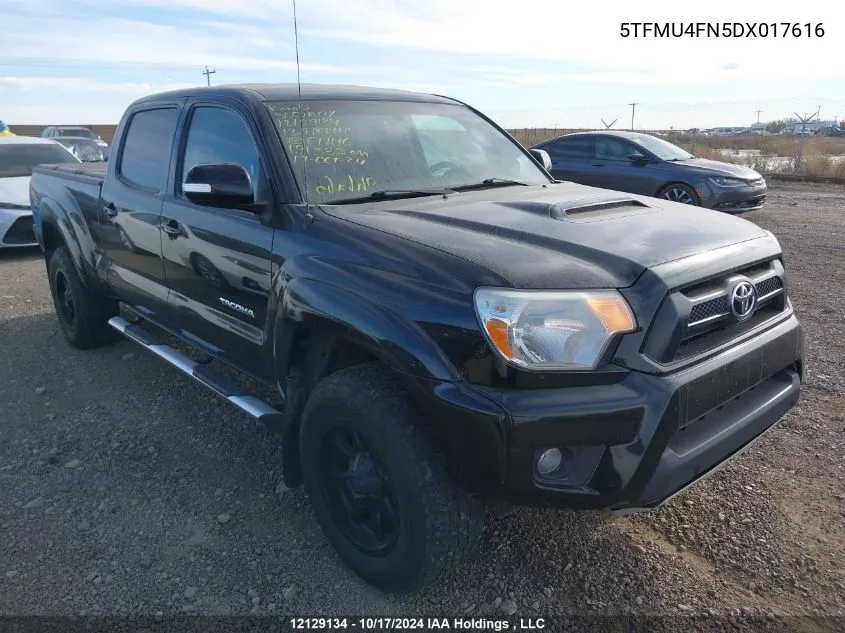 2013 Toyota Tacoma Double Cab Long Bed VIN: 5TFMU4FN5DX017616 Lot: 12129134