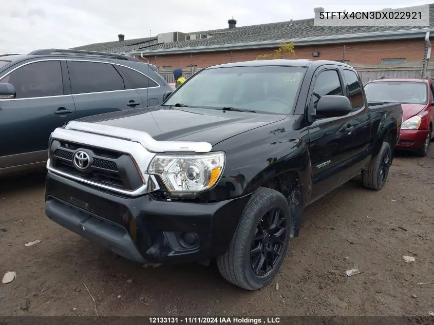 2013 Toyota Tacoma VIN: 5TFTX4CN3DX022921 Lot: 12133131