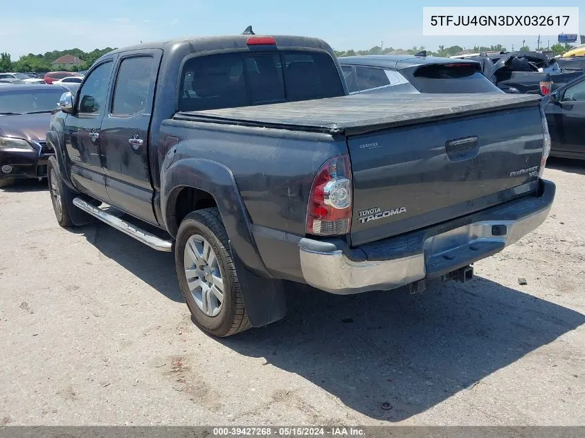 2013 Toyota Tacoma Prerunner V6 VIN: 5TFJU4GN3DX032617 Lot: 39427268