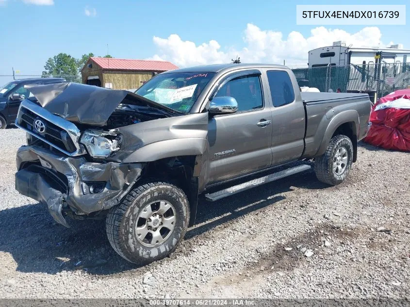 2013 Toyota Tacoma VIN: 5TFUX4EN4DX016739 Lot: 39707614