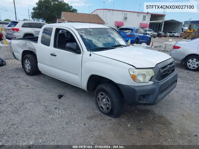 2013 Toyota Tacoma VIN: 5TFTX4CNXDX027100 Lot: 39787443