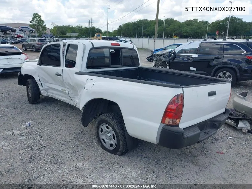 2013 Toyota Tacoma VIN: 5TFTX4CNXDX027100 Lot: 39787443