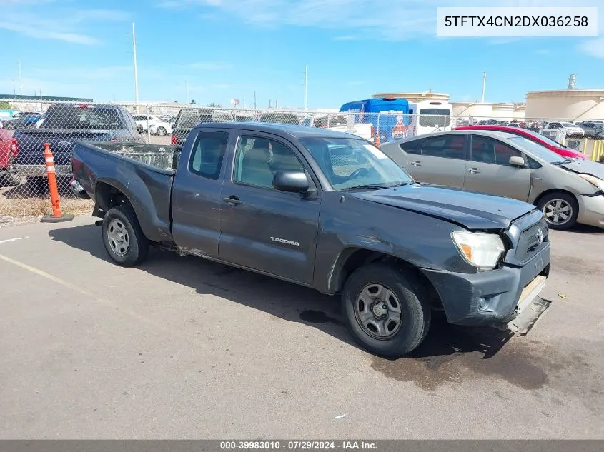 2013 Toyota Tacoma VIN: 5TFTX4CN2DX036258 Lot: 39983010