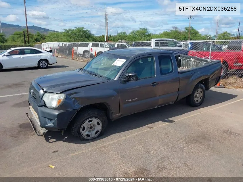 2013 Toyota Tacoma VIN: 5TFTX4CN2DX036258 Lot: 39983010