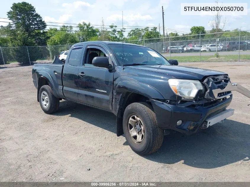 2013 Toyota Tacoma Base V6 VIN: 5TFUU4EN3DX050700 Lot: 39986256