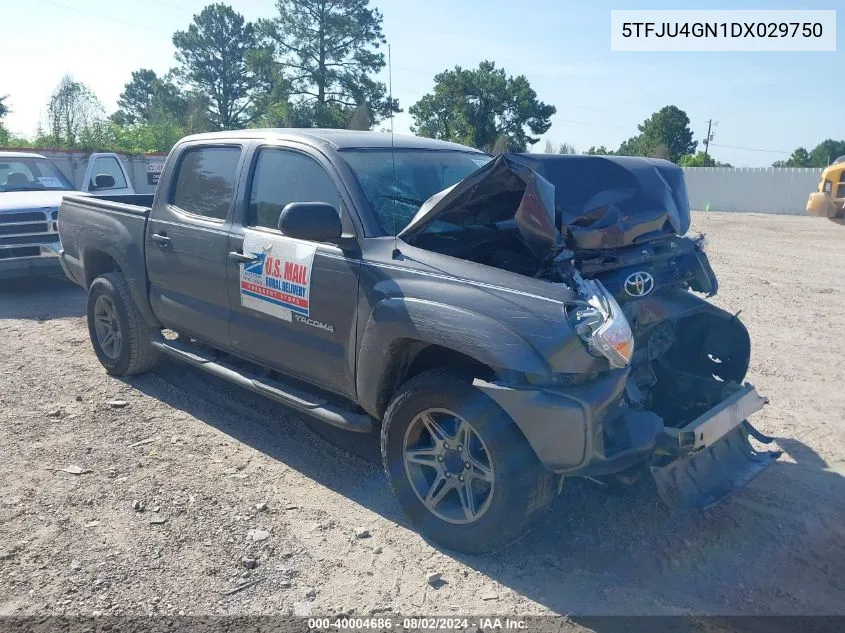 2013 Toyota Tacoma Prerunner V6 VIN: 5TFJU4GN1DX029750 Lot: 40004686