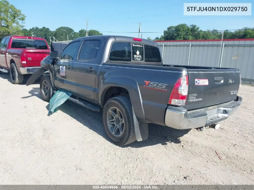 2013 Toyota Tacoma Prerunner V6 VIN: 5TFJU4GN1DX029750 Lot: 40004686