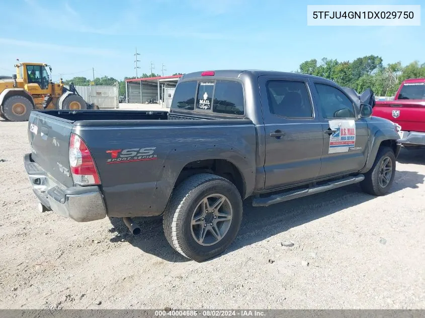 2013 Toyota Tacoma Prerunner V6 VIN: 5TFJU4GN1DX029750 Lot: 40004686