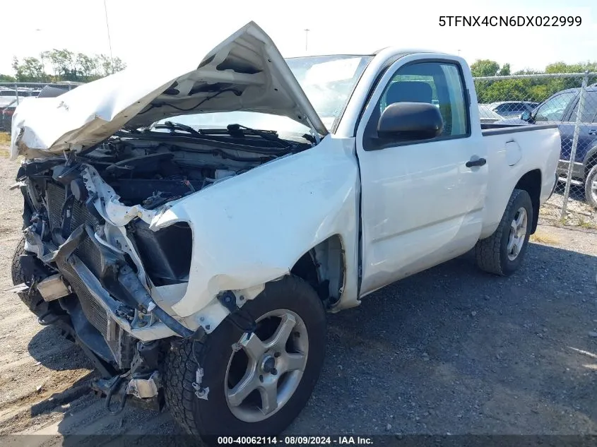 2013 Toyota Tacoma VIN: 5TFNX4CN6DX022999 Lot: 40062114