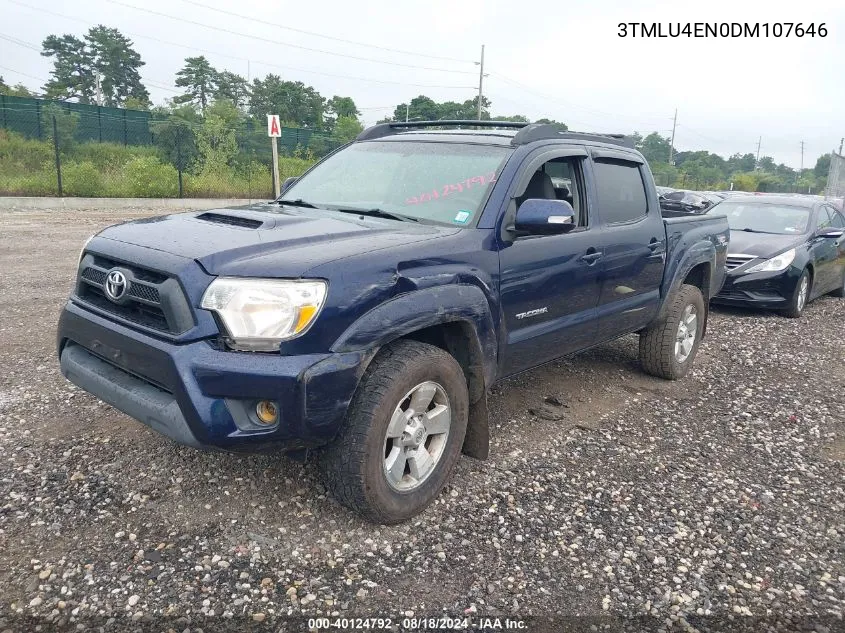 2013 Toyota Tacoma Base V6 VIN: 3TMLU4EN0DM107646 Lot: 40124792