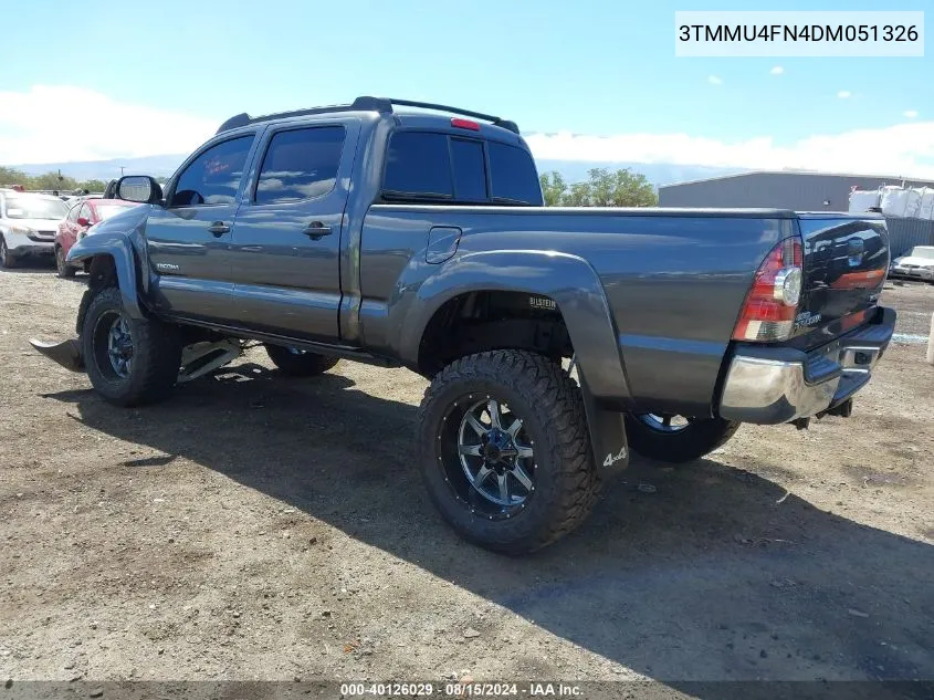 3TMMU4FN4DM051326 2013 Toyota Tacoma Base V6