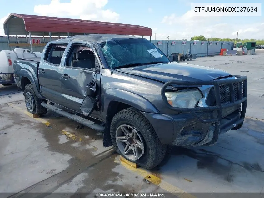 2013 Toyota Tacoma Prerunner V6 VIN: 5TFJU4GN6DX037634 Lot: 40130414