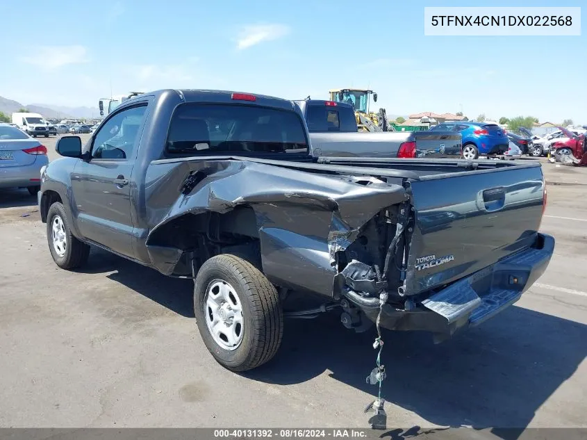 2013 Toyota Tacoma VIN: 5TFNX4CN1DX022568 Lot: 40131392