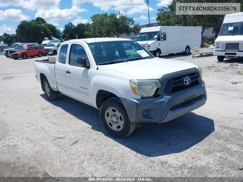 2013 Toyota Tacoma VIN: 5TFTX4CN8DX035678 Lot: 40193763