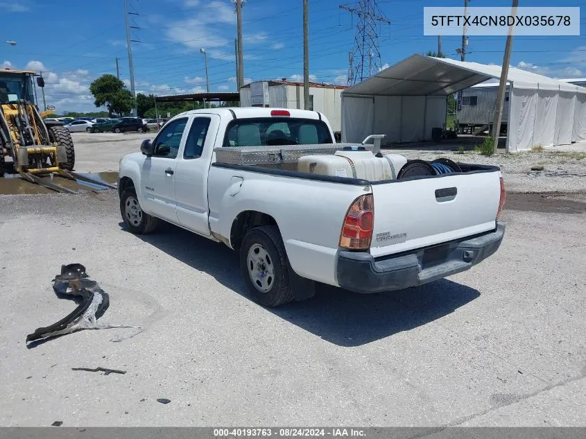 2013 Toyota Tacoma VIN: 5TFTX4CN8DX035678 Lot: 40193763