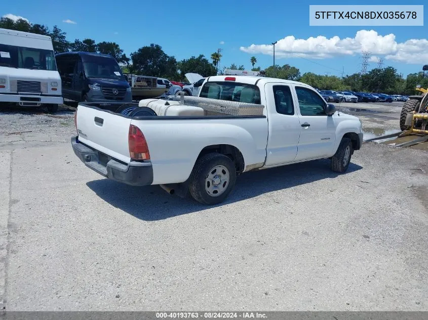 2013 Toyota Tacoma VIN: 5TFTX4CN8DX035678 Lot: 40193763