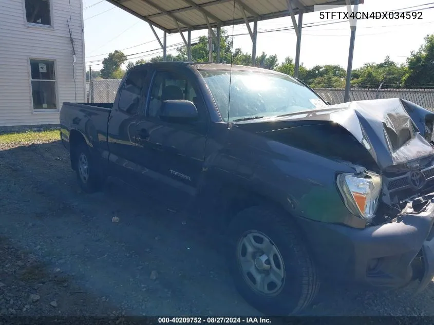 2013 Toyota Tacoma VIN: 5TFTX4CN4DX034592 Lot: 40209752