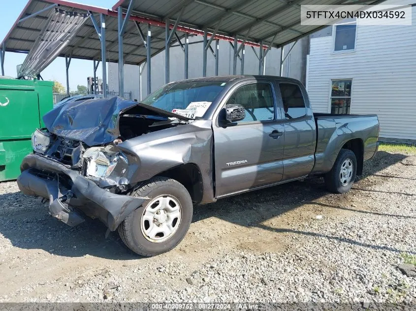 2013 Toyota Tacoma VIN: 5TFTX4CN4DX034592 Lot: 40209752