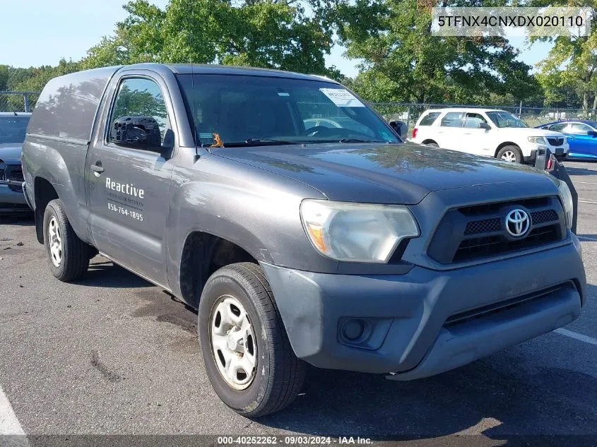 2013 Toyota Tacoma VIN: 5TFNX4CNXDX020110 Lot: 40252262