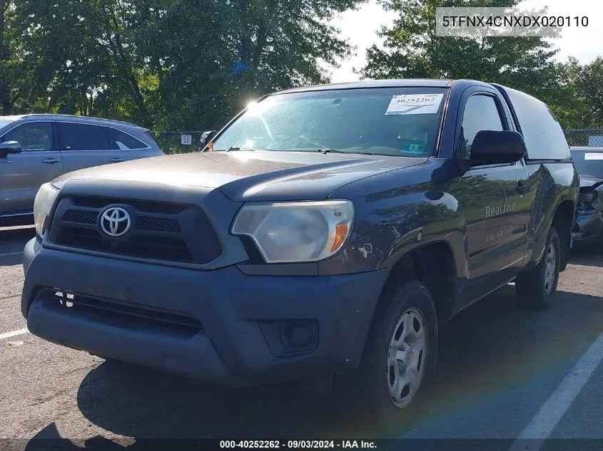 2013 Toyota Tacoma VIN: 5TFNX4CNXDX020110 Lot: 40252262