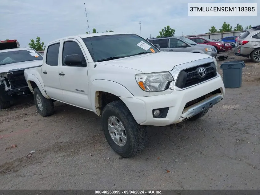 2013 Toyota Tacoma Base V6 VIN: 3TMLU4EN9DM118385 Lot: 40253999