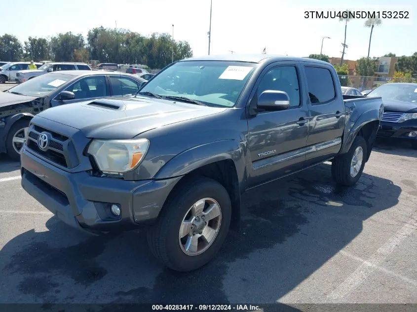 2013 Toyota Tacoma Prerunner V6 VIN: 3TMJU4GN5DM153252 Lot: 40283417