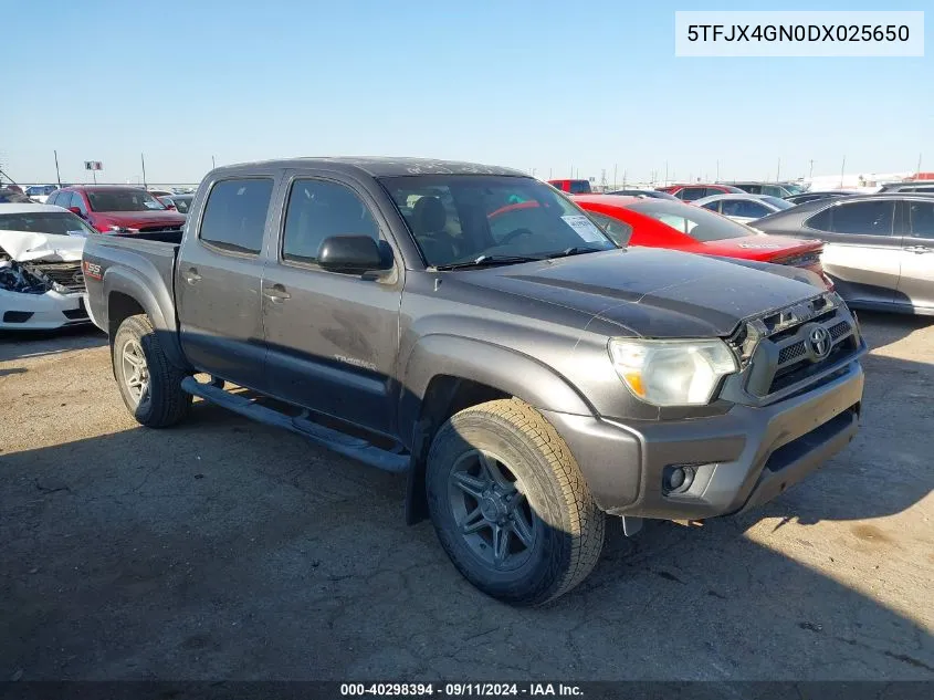 2013 Toyota Tacoma Double Cab VIN: 5TFJX4GN0DX025650 Lot: 40298394