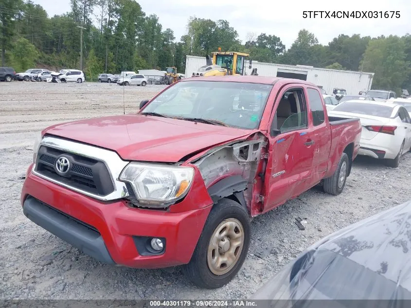 2013 Toyota Tacoma VIN: 5TFTX4CN4DX031675 Lot: 40301179