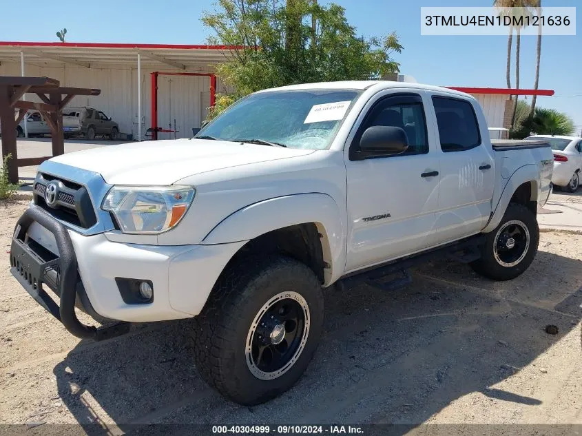 2013 Toyota Tacoma Double Cab VIN: 3TMLU4EN1DM121636 Lot: 40304999