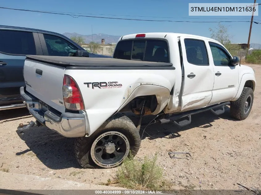 2013 Toyota Tacoma Double Cab VIN: 3TMLU4EN1DM121636 Lot: 40304999