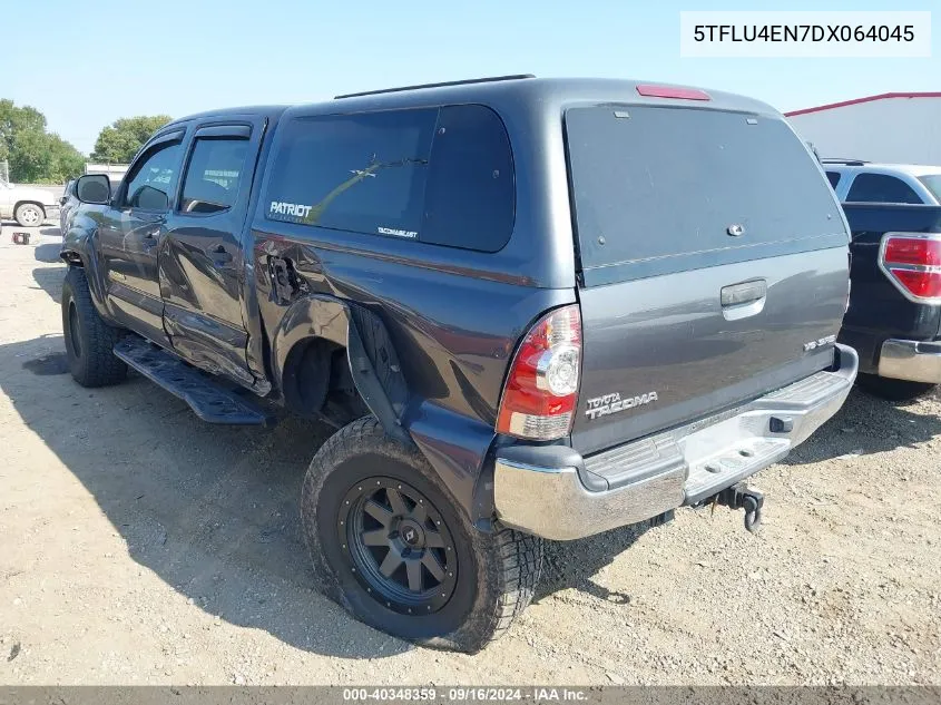 2013 Toyota Tacoma Double Cab VIN: 5TFLU4EN7DX064045 Lot: 40348359