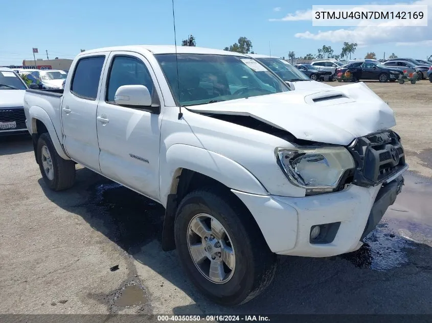 2013 Toyota Tacoma Double Cab Prerunner VIN: 3TMJU4GN7DM142169 Lot: 40350550