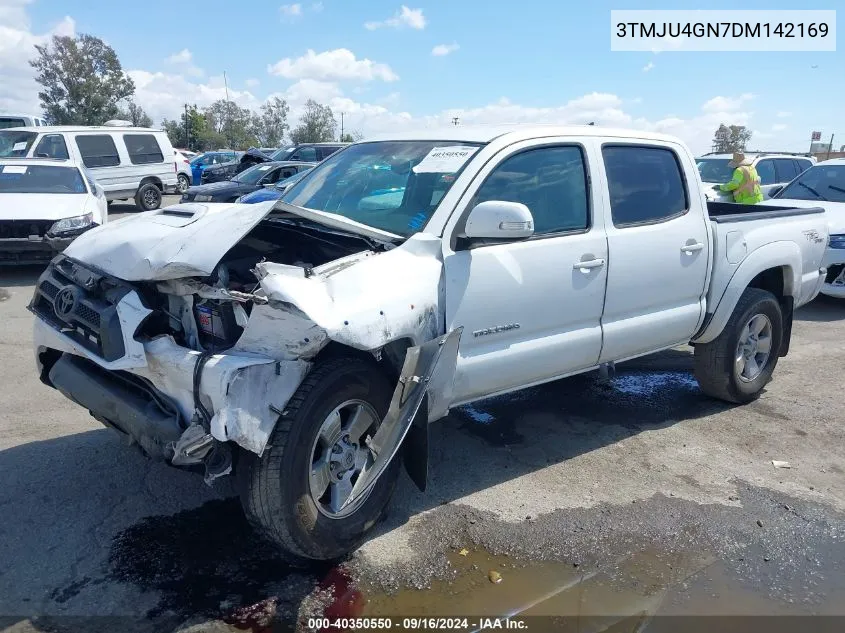 2013 Toyota Tacoma Double Cab Prerunner VIN: 3TMJU4GN7DM142169 Lot: 40350550